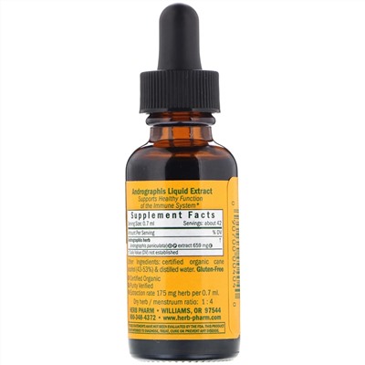 Herb Pharm, Andrographis, 1 fl oz (30 ml)