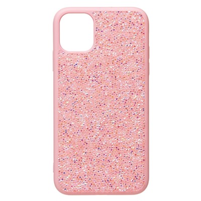 Чехол-накладка - PC071 POSH SHINE для "Apple iPhone 11" россыпь кристаллов (pink) (231576)