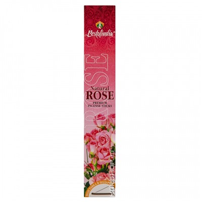 Ароматические палочки Роза Rose Premium Incence Sticks Bestofindia с подставкой, Индия Акция