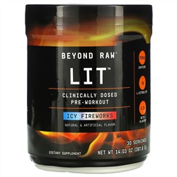 GNC, LIT, Clinically Dosed Pre-Workout, Icy Fireworks, 14.03 oz (397.8 g)