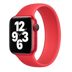 Ремешок - ApW15 монобраслет Apple Watch 38/40/41 mm силикон (red)