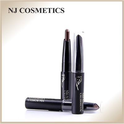 NJ Cosmetics/ Карандаш для бровей, тон 103 Black