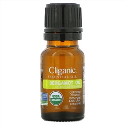 Cliganic, 100% Pure Essential Oil, Bergamot Oil, 0.3 fl oz (10 ml)