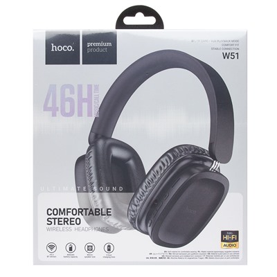 Bluetooth-наушники полноразмерные Hoco W51 Delightful (black)