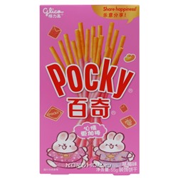 Палочки со вкусом клубники Pocky Glico, Китай, 55 г Акция