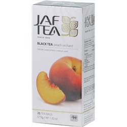 JAF TEA. Черный. Персик 37,5 гр. карт.пачка, 25 пак.