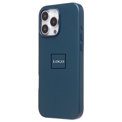 Чехол-накладка ORG SM002 экокожа SafeMag для "Apple iPhone 16 Pro Max" (pacific blue) (234504)