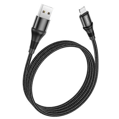 Кабель USB - Apple lightning Hoco X50 Excellent  100см 2,4A  (black)