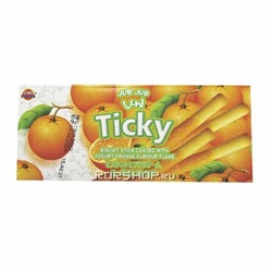 Печенье палочки апельсиновые с йогуртом Ticky, Таиланд 20 г Акция