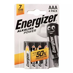 Energizer Power Батарейки 4шт, тип АAA, "Alkaline" щелочная, BL