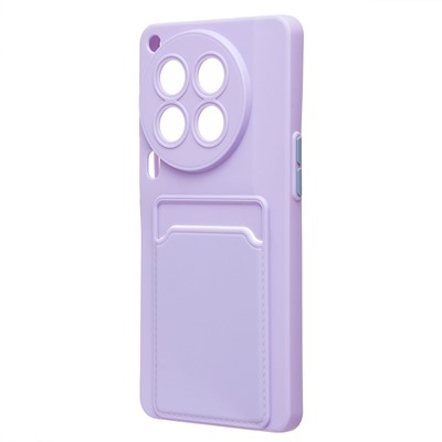 Чехол-накладка - SC337 с картхолдером для "Tecno Camon 30 Premier 5G" (light violet) (231121)