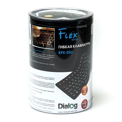 Клавиатура Dialog Flex KFX-03U мембранная USB (black)