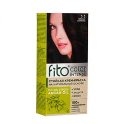 Стойкая крем-краска для волос Fito color intense тон 3.3 горький шоколад, 115 мл