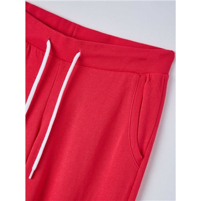 Легкие спортивные брюки из однотонной ткани Фуксия