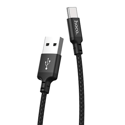 Кабель USB - Type-C Hoco X14 Times Speed (повр. уп)  100см 3A  (black)