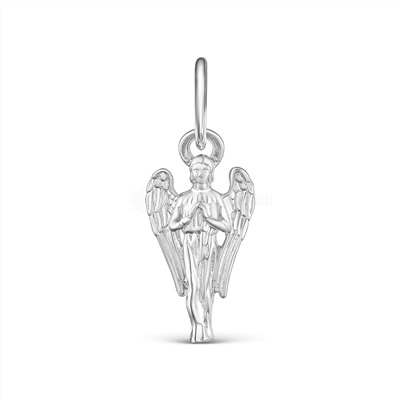Подвеска из серебра родированная - Ангел-Хранитель