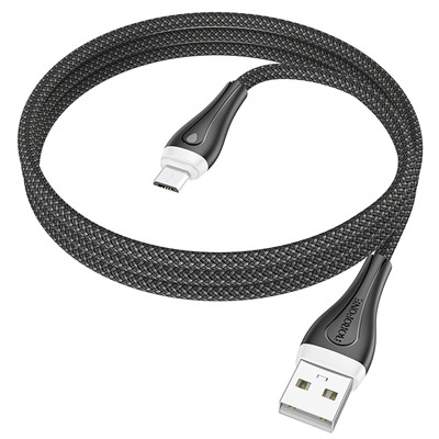 Кабель USB - micro USB Borofone BX100 Advantage  100см 2,4A  (black)