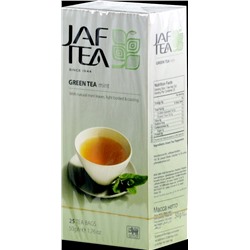 JAF TEA. Зеленый. Мята карт.пачка, 25 пак.