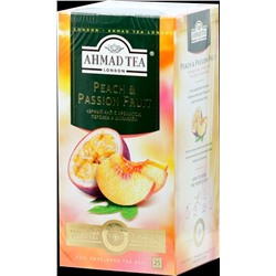 AHMAD TEA. Flavoured Collection. Peach & Passion Fruit карт.пачка, 25 пак.