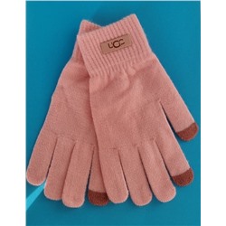 Перчатки женские, теплые, безразмерные, сенсорные, цвет розовый, арт.56.1219