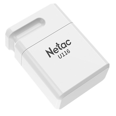 Флэш накопитель USB 64 Гб Netac U116 mini 3.0 (130 MB/s) (white)