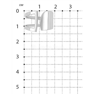 Кольцо из серебра родированное (разъемное) 925 пробы 11903р
