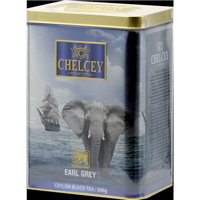 CHELCEY. EARL GREY черный 300 гр. жест.банка