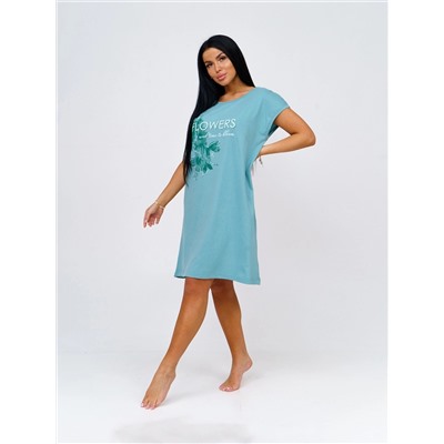 Ночная сорочка женская Текс-Плюс, цвет зеленый