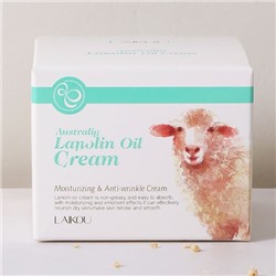 *86138 LAIKOU Lanolin Oil Cream Увлажняющий и питательный крем для лица, 35г