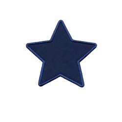 Термонаклейка "Звезда" 017 10шт синий 10х9.5см