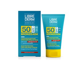 LIBREDERM BRONZEADA солнцезащ. КРЕМ SPF50 С ОМЕГА 3-6-9  150МЛ