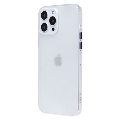 Чехол-накладка - PC091 для "Apple iPhone 13 Pro Max" (matte transparent/white) (232324)