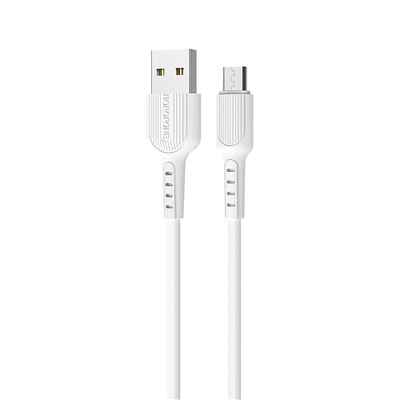 Кабель USB - micro USB Borofone BX16 Easy  100см 2,4A  (white)