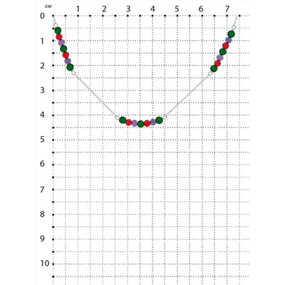 Колье из серебра с нат, агатом и нат, аметистом родированное 862103050Н11р