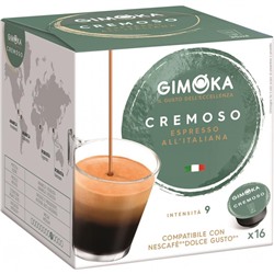 Кофе в капсулах Gimoka Dolce Gusto Espresso Cremosso (DG) 16кап/уп