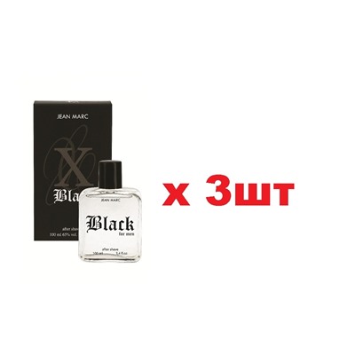 Jean Marc лосьон после бритья X Black 100мл 3шт