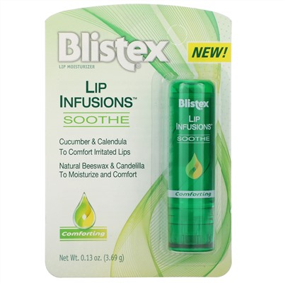 Blistex, Lip Infusions, Lip Moisturizer, Soothe, 0.13 oz (3.69 g)