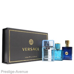 Подарочный набор Versace for men gold 3x30 ml