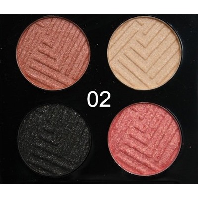 Тени O.TWO.O 4 Colours Eyeshadow арт.6053