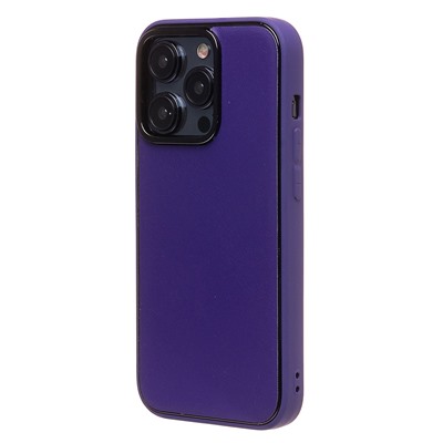 Чехол-накладка - PC084 экокожа для "Apple iPhone 14 Pro" (dark violet)