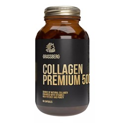 Биологически активная добавка к пище Collagen Premium 500 мг + витамин C 40 мг, 60 капсул