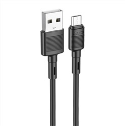 Кабель USB - micro USB Hoco X83  100см 2,4A  (black)