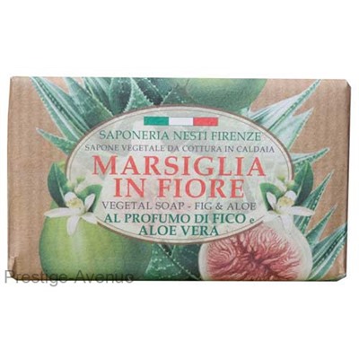 Мыло Nesti Dante "Marsiglia In Fiore" Инжир и Алоэ Вера, 125g