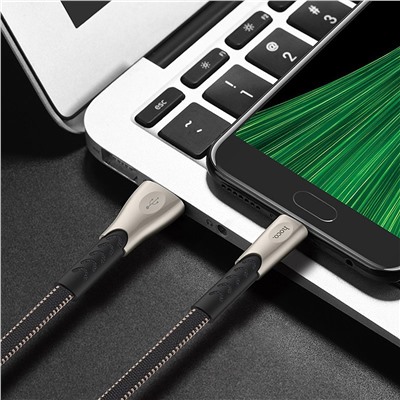 Кабель USB - micro USB Hoco U48 (повр.уп)  120см 2,4A  (black)