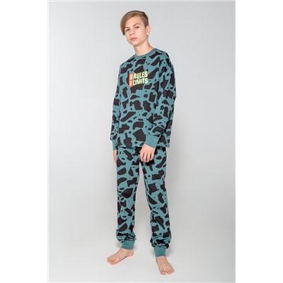 Пижама для мальчика КБ 2795 темный малахит