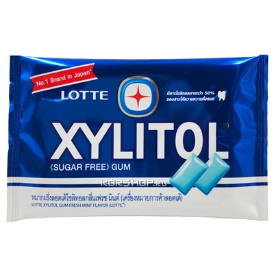 Жевательная резинка Освежающая Мята Xylitol Fresh Mint Thai Lotte, Таиланд, 11,6 г Акция