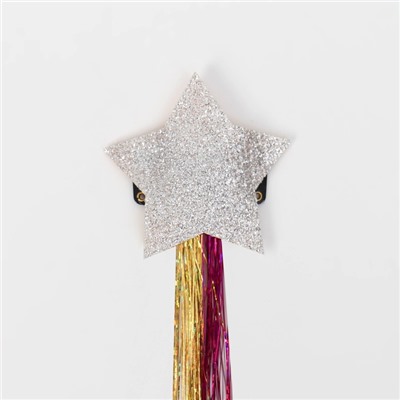 Набор декора для волос «Звезда», на заколке, 2 шт, 40 см, разноцветный