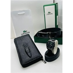 Подарочный набор для мужчины ремень, кошелек, часы + коробка #21247491
