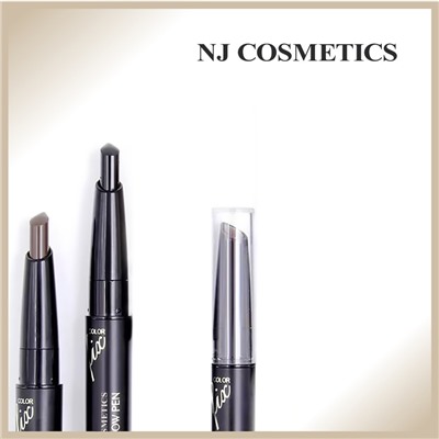 NJ Cosmetics/ Карандаш для бровей, тон 103 Black