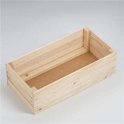 Ящик деревянный для стеллажей глубиной 50х25х15 см